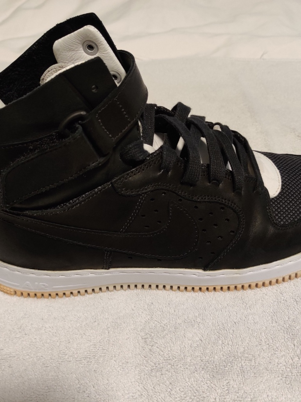 Nike Air Force 1 High Tech Craft Black White 11.5 - Picture 2 of 12